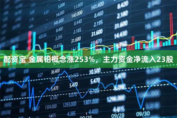 配资宝 金属铅概念涨253%,主力资金净流入23股